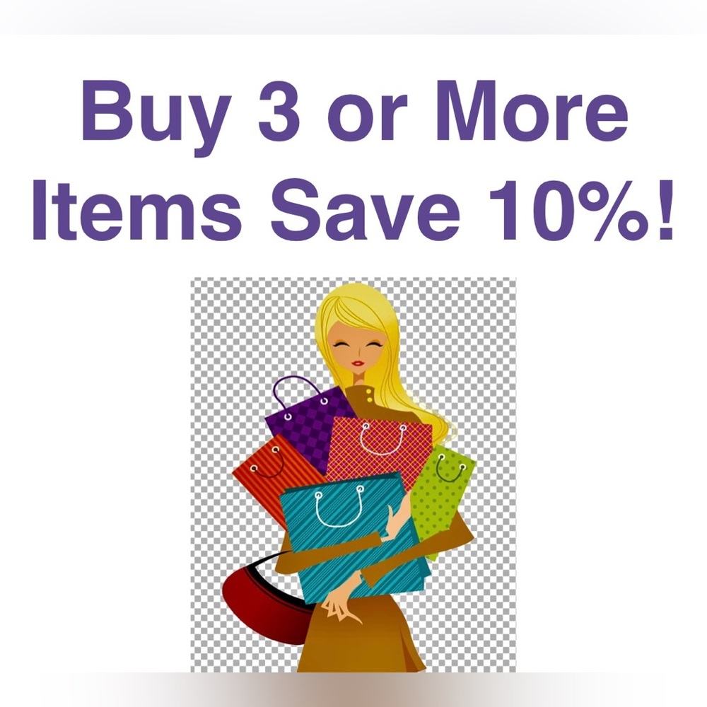 Buy 3 or More Items, Automatically Save 10%! 🛍️🛍️